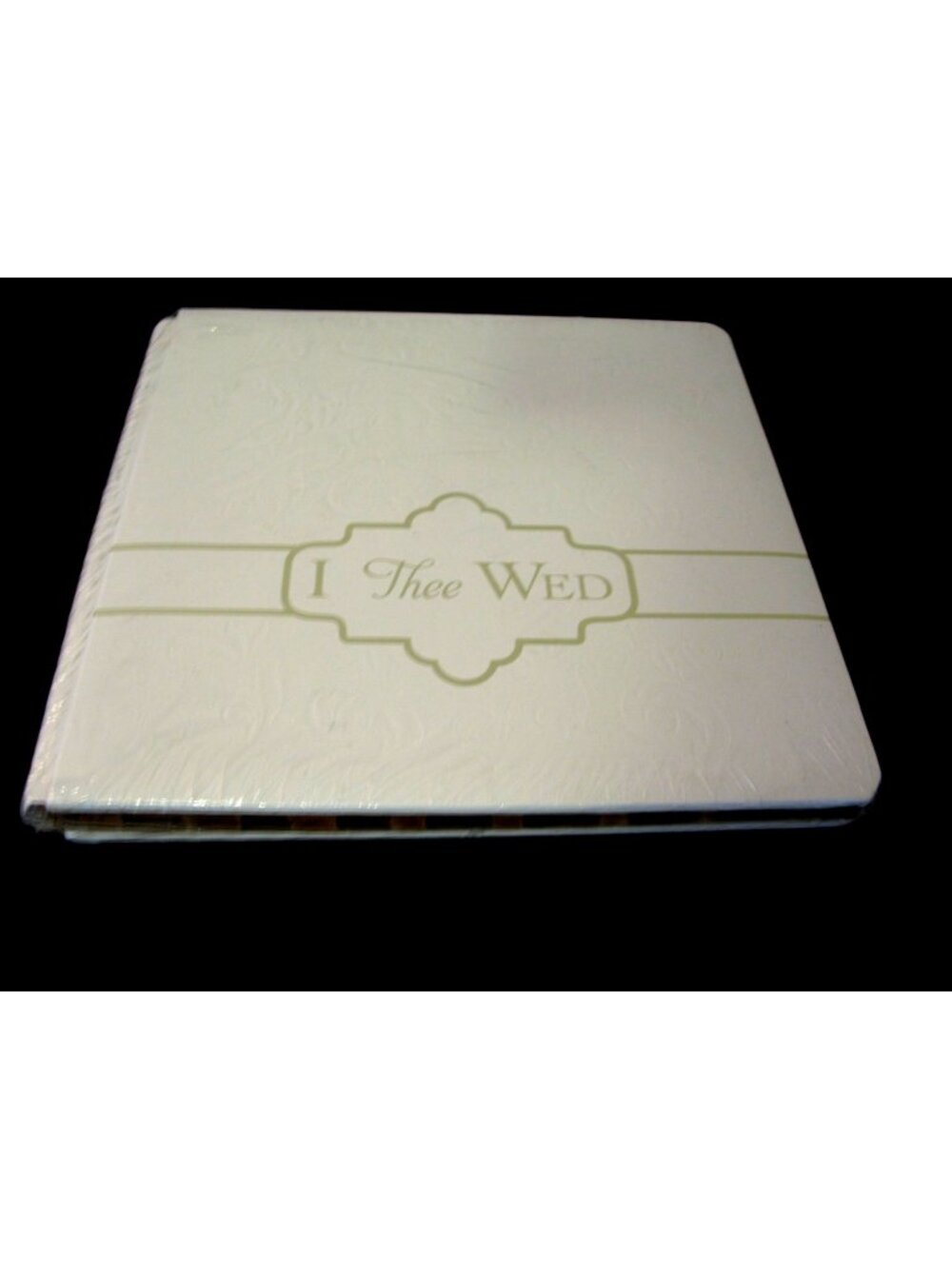 Creative memories 12 x 12 Album White Album Coverset without pages  "I Thee Wed"